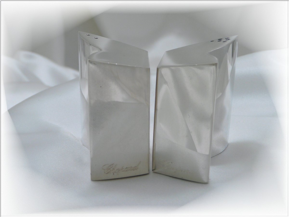 Robbe & Berking  For Chopard  Salt Shakers  Solid Silver-photo-2