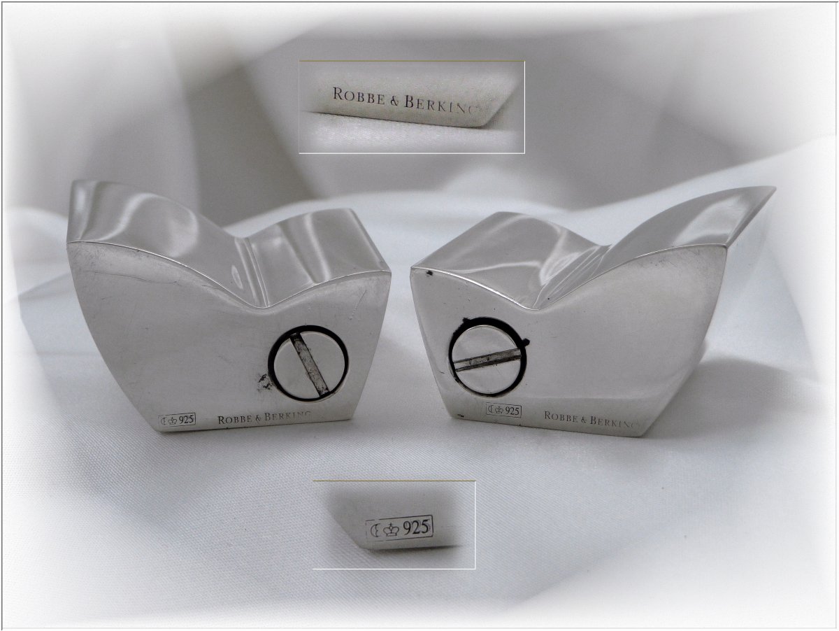Robbe & Berking  For Chopard  Salt Shakers  Solid Silver-photo-4