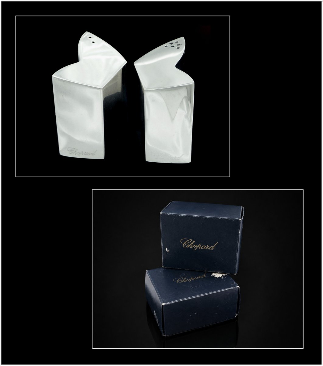 Robbe & Berking  For Chopard  Salt Shakers  Solid Silver-photo-2