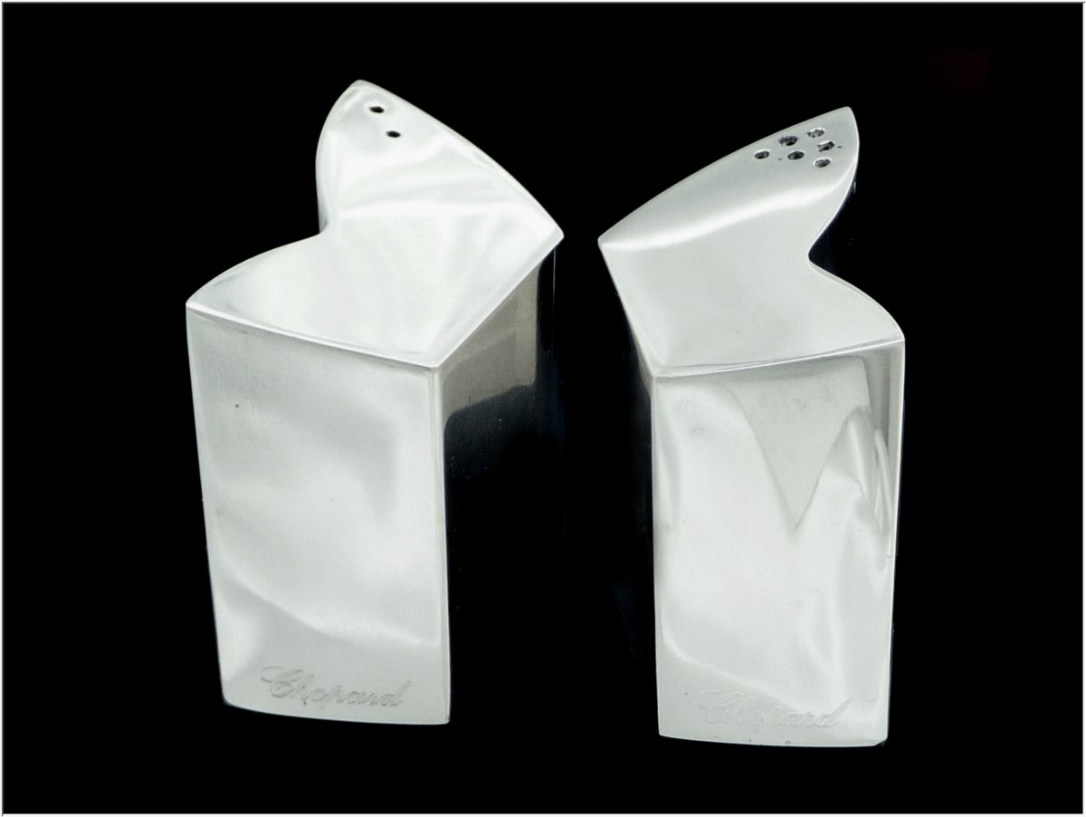 Robbe & Berking  For Chopard  Salt Shakers  Solid Silver