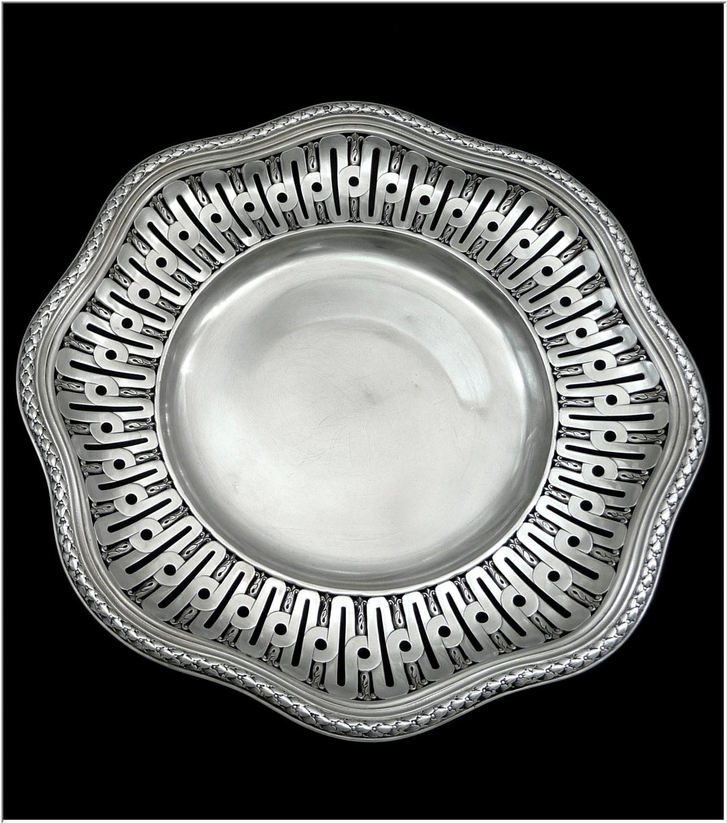 André Aucoc - Hallmarked Solid Silver Serving Platter 