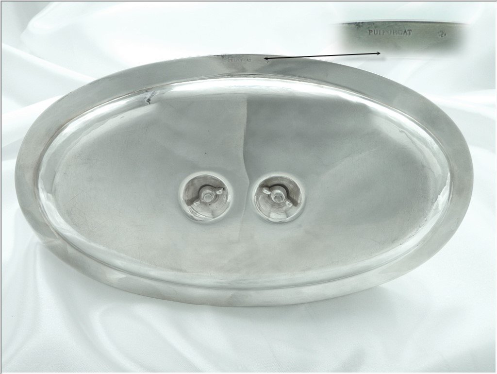 Emile Puiforcat - Antique French Sterling Silver Gravy Boat Swan Neck Handle-photo-7