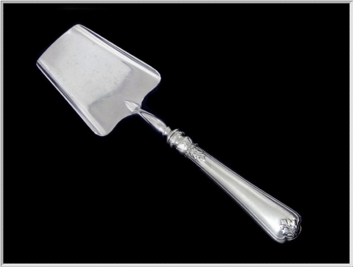 K.fabergé - Pelle De Service Hors-d'oeuvre Ou Dessert Argent Massif-photo-1