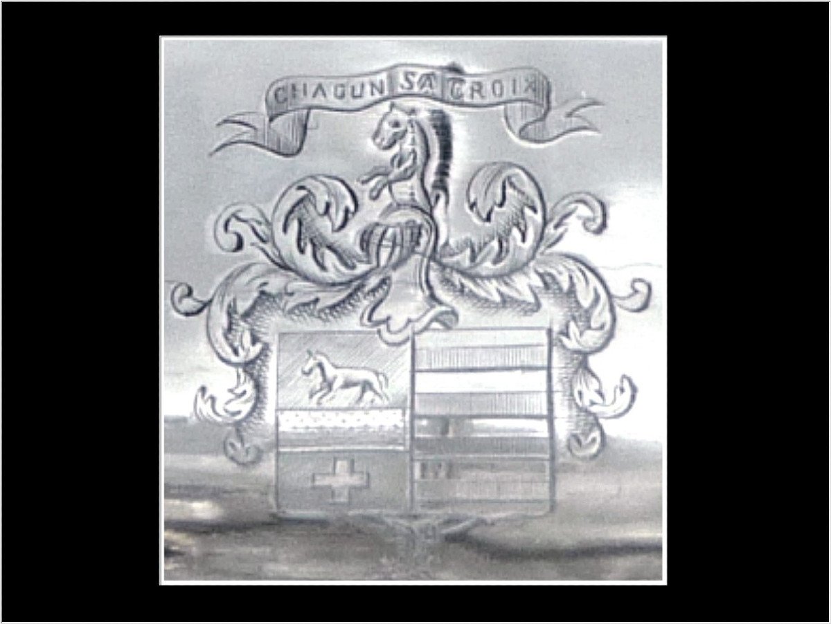Froment- Meurice & Odiot - Imposing Large Sauceboat In Sterling Silver - Coat Of Arms-photo-4