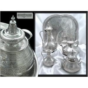 Marret-jarry - Rare Tea & Coffee Service Sterling Silver St. Orientalist Mid XIX °