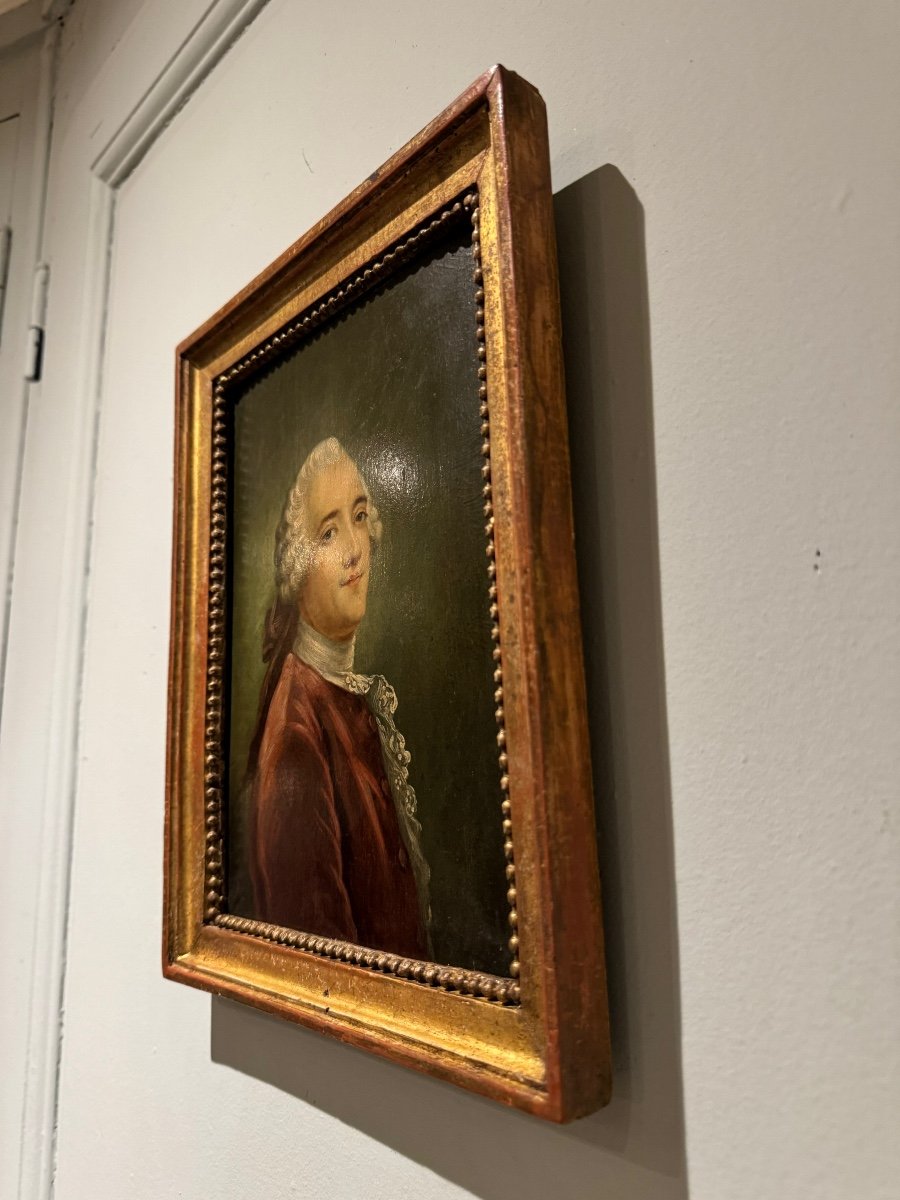 French School From The 18th Century, Portrait Of A Man Of Quality, Louis XVI Period -photo-1
