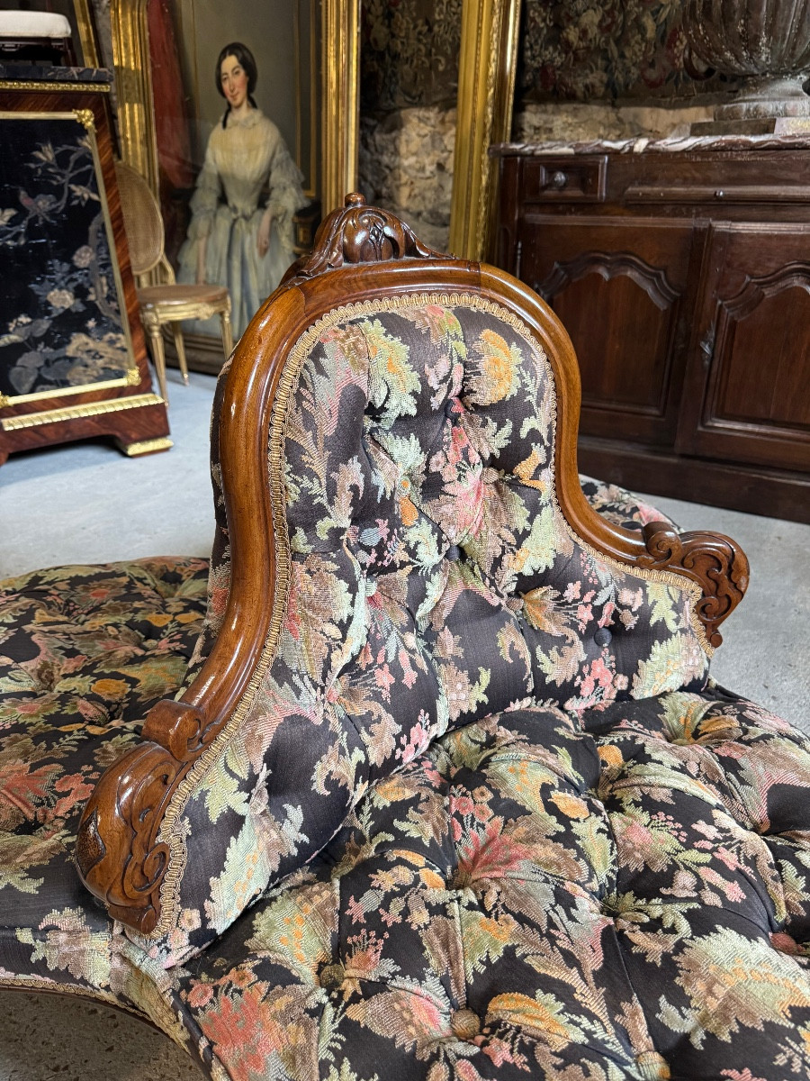 Borne, Napoleon III Period Mahogany Middle Sofa-photo-3