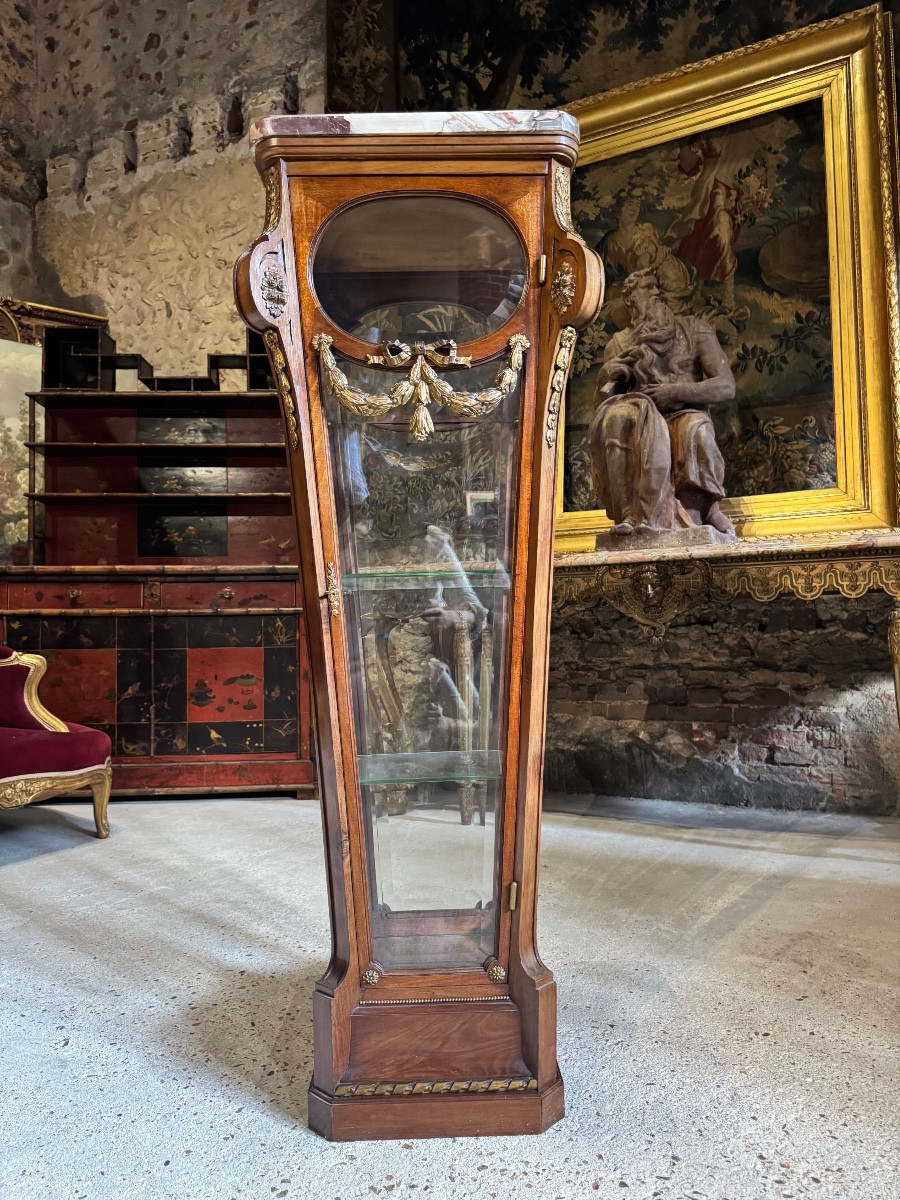 Display Case In The Shape Of A Mahogany And Gilded Bronze Sheath From The Napoleon III Period -photo-2