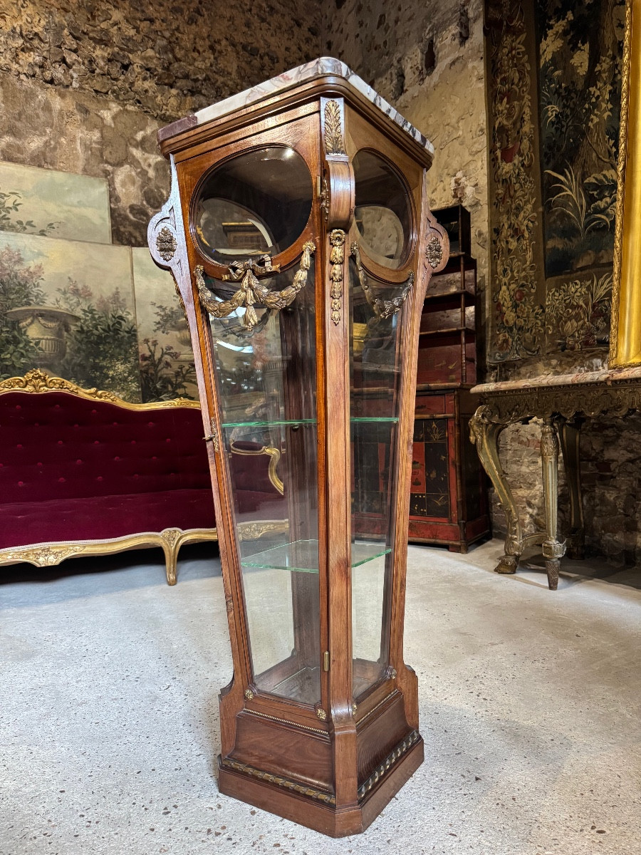 Display Case In The Shape Of A Mahogany And Gilded Bronze Sheath From The Napoleon III Period -photo-3
