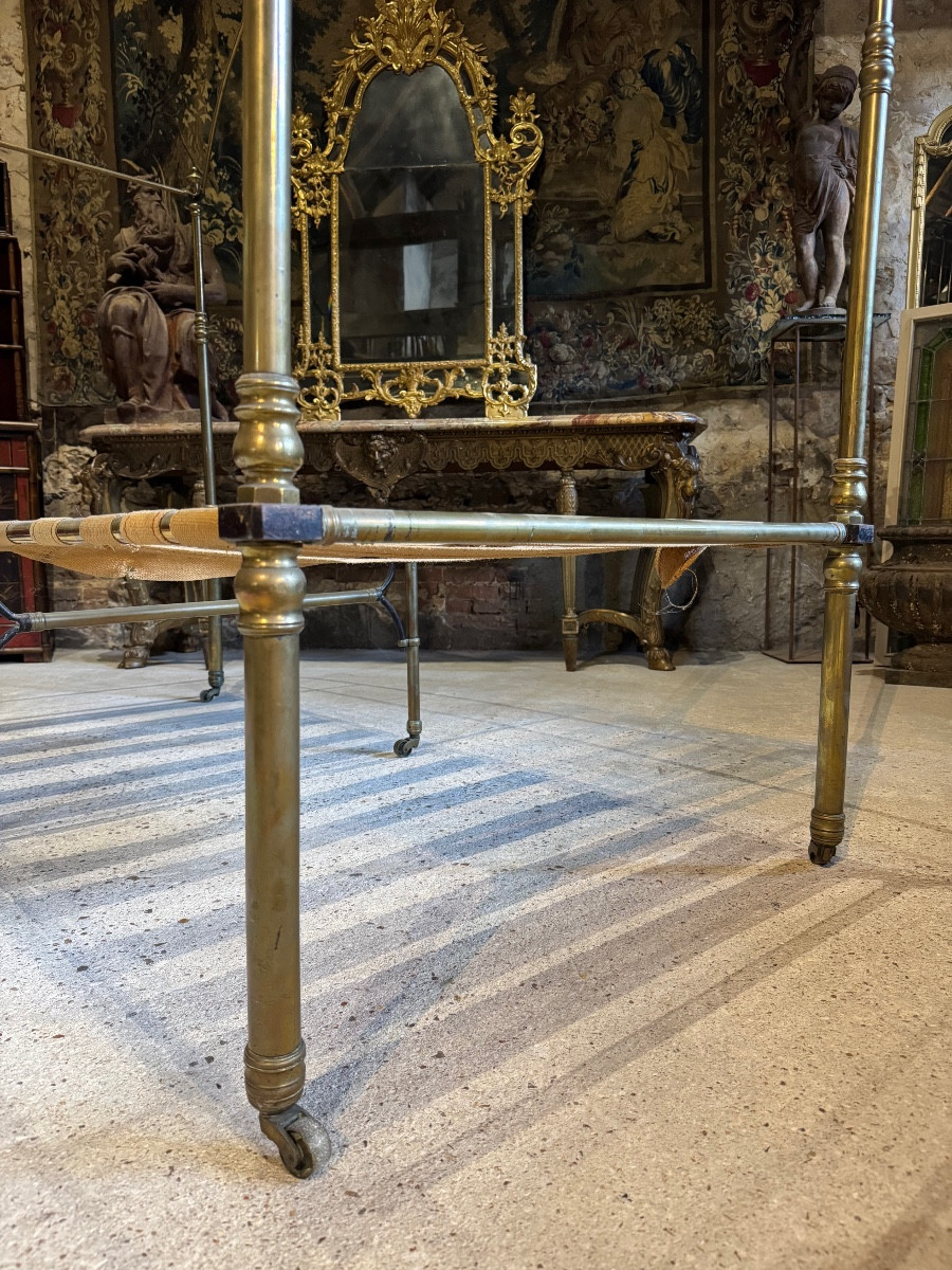 Folding Officer's Camp Bed, First Half Of The 19th Century -photo-1