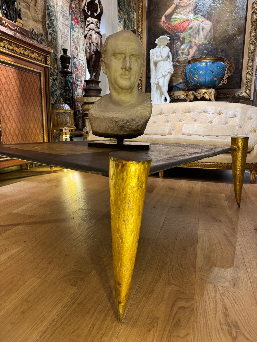 Brutalist Coffee Table By Jean Jacques Argueyrolles From The 1970s-photo-1