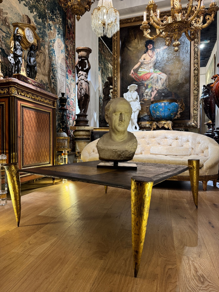 Brutalist Coffee Table By Jean Jacques Argueyrolles From The 1970s