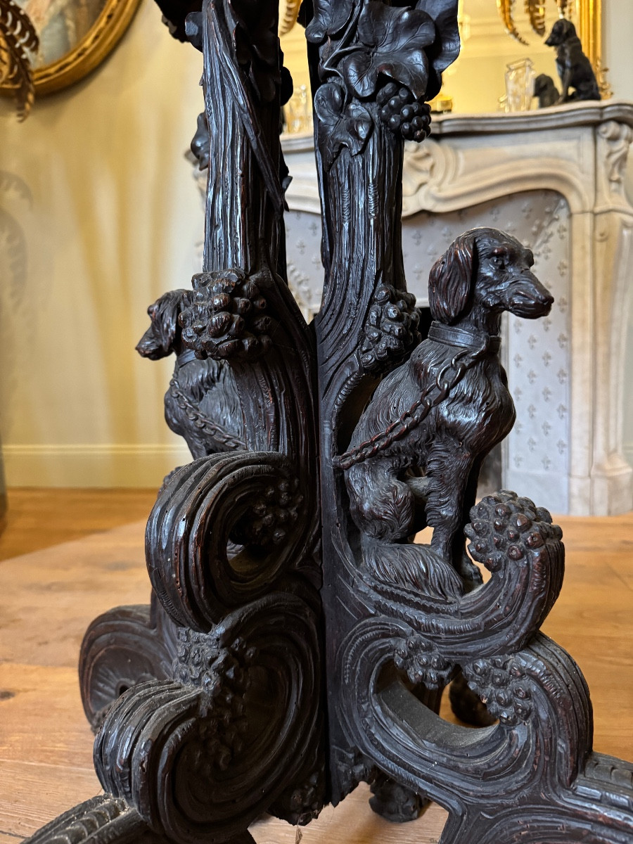 Carved Wooden Planter, Black Forest Work, 19th Century -photo-2