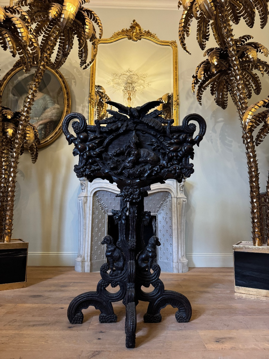 Carved Wooden Planter, Black Forest Work, 19th Century 