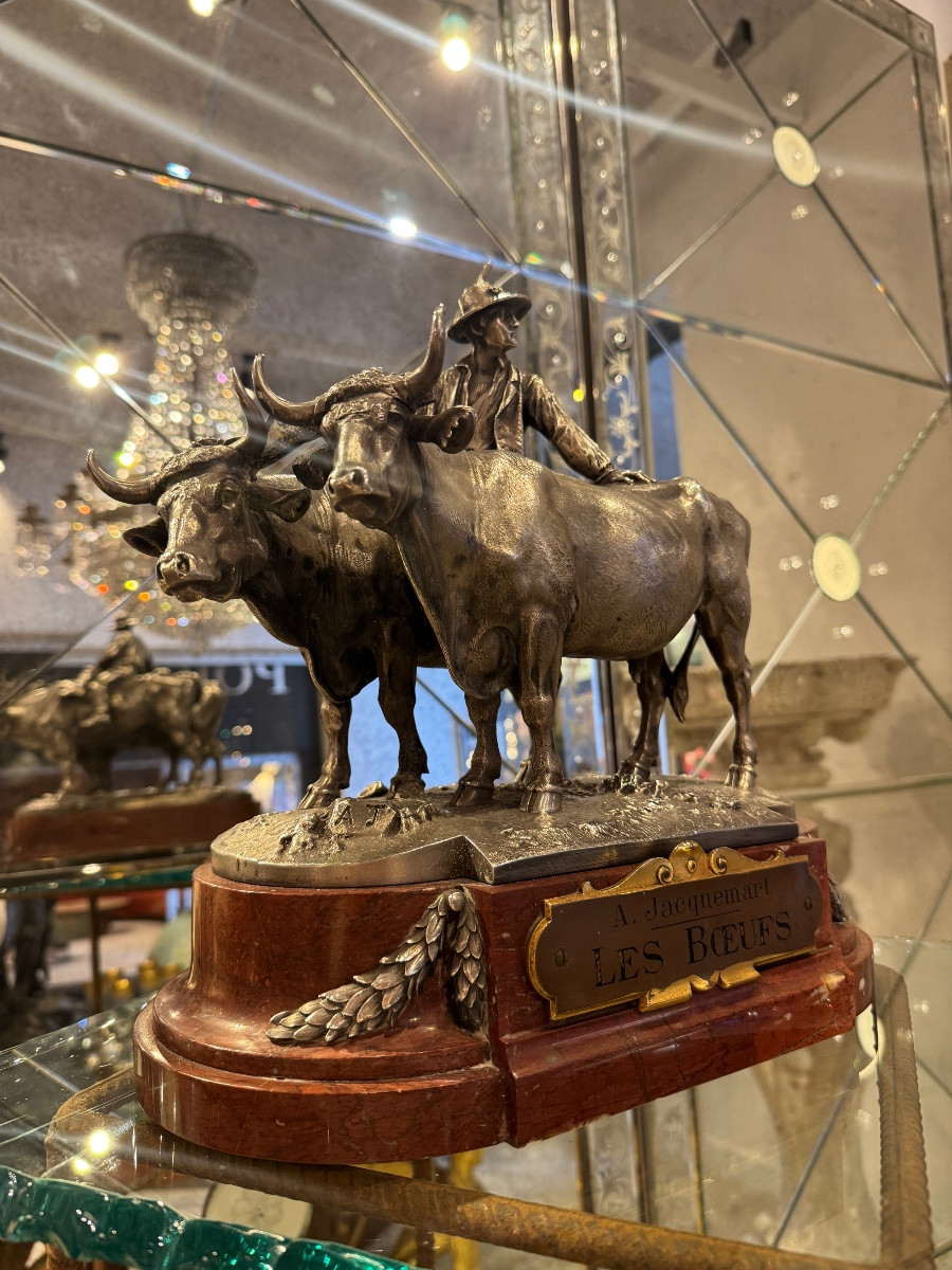 Christofle Agricultural Trophy After Jacquemart André, 19th Century -photo-2