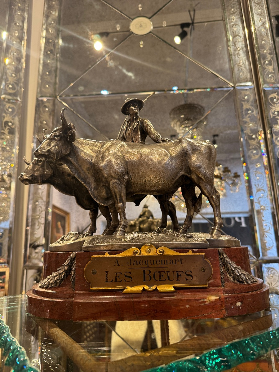 Christofle Agricultural Trophy After Jacquemart André, 19th Century -photo-3