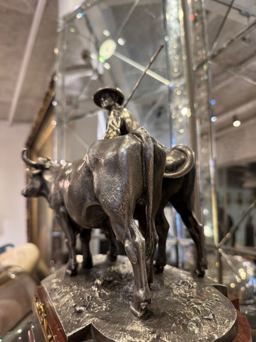 Christofle Agricultural Trophy After Jacquemart André, 19th Century -photo-4