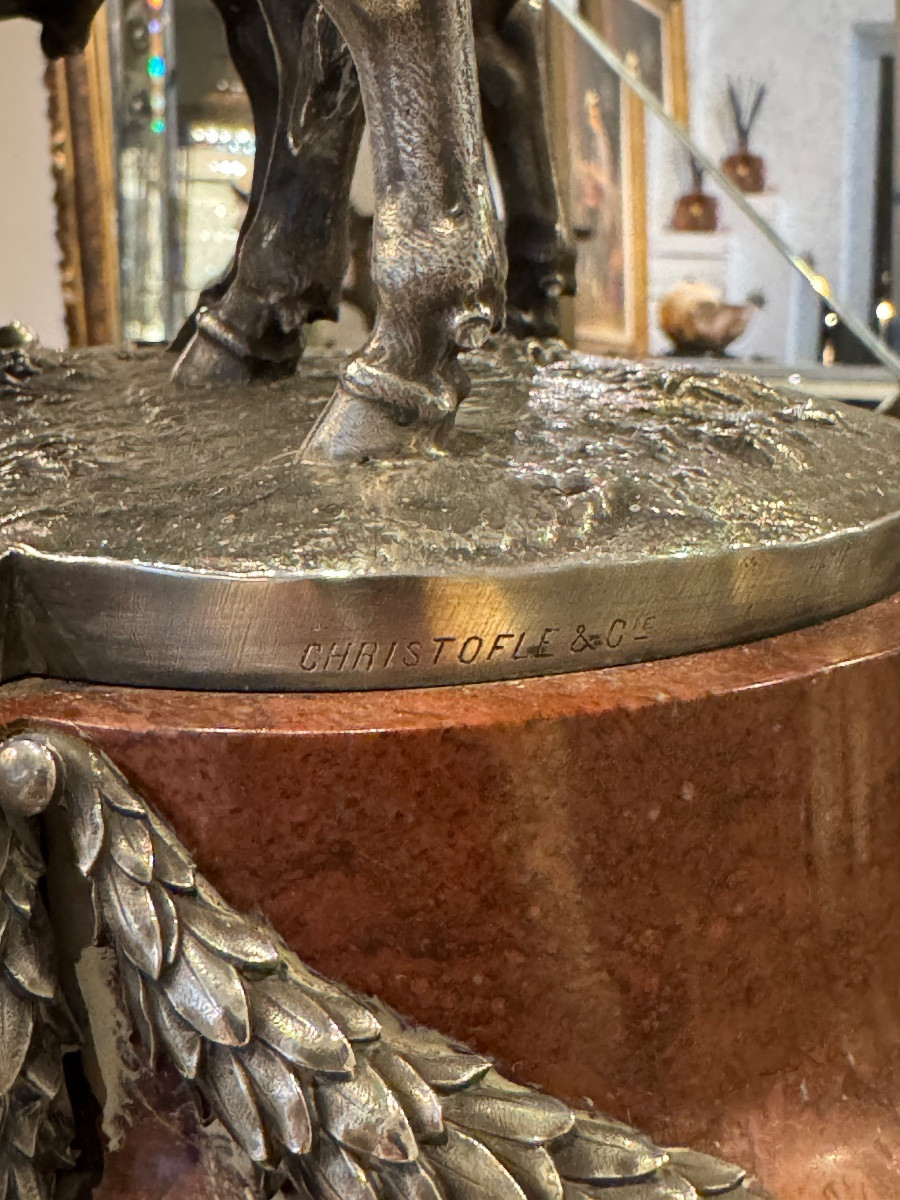 Christofle Agricultural Trophy After Jacquemart André, 19th Century -photo-7