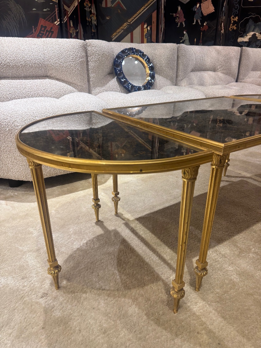 Bronze Coffee Table By Maison Bagues, Circa 1950 -photo-4