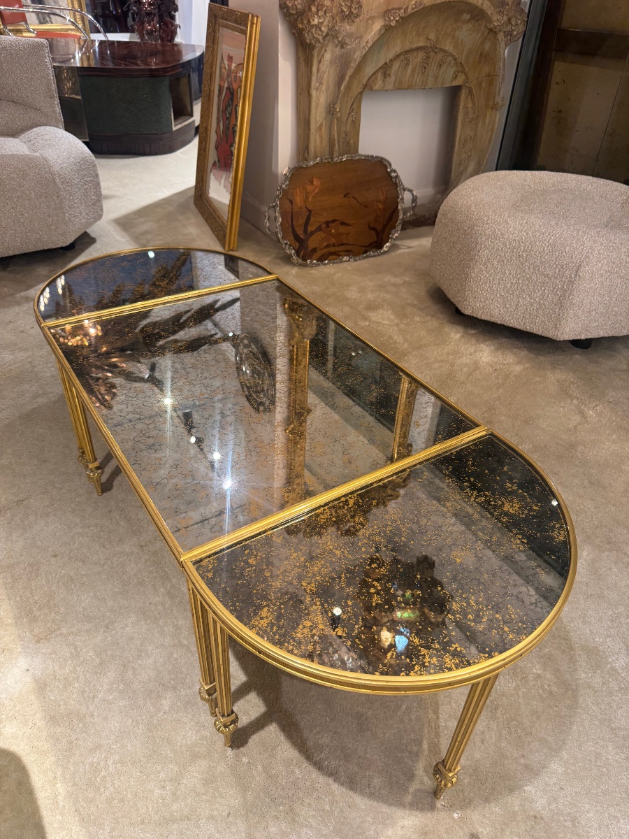 Bronze Coffee Table By Maison Bagues, Circa 1950 -photo-3