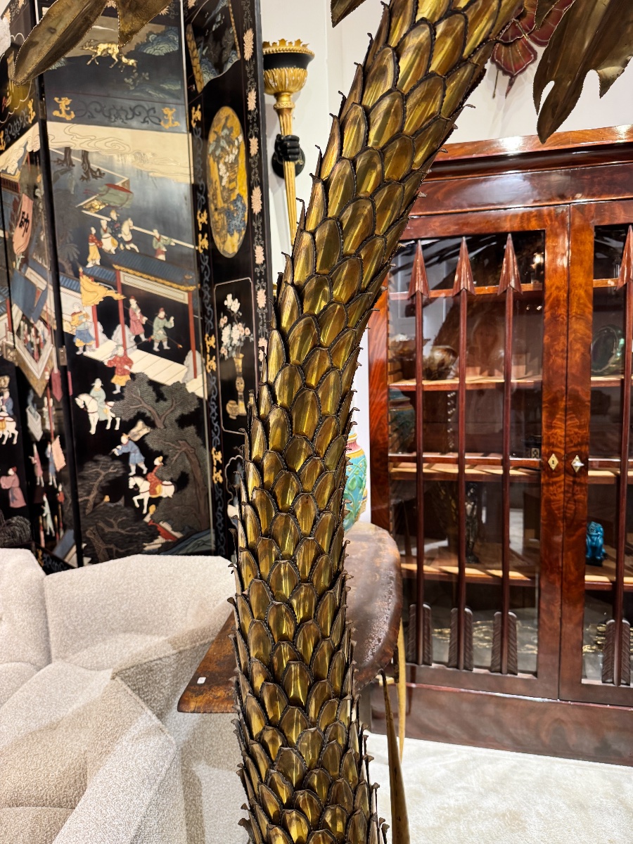 Lampadaire palmier de la maison Jansen vers 1970-photo-4