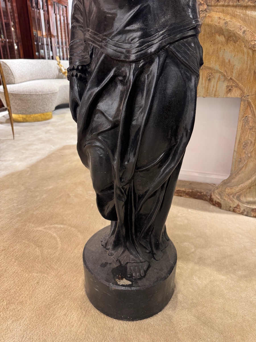 Statue orientaliste « Mauresque » en fonte de fer du Val d’osne  XIX ème siècle -photo-4