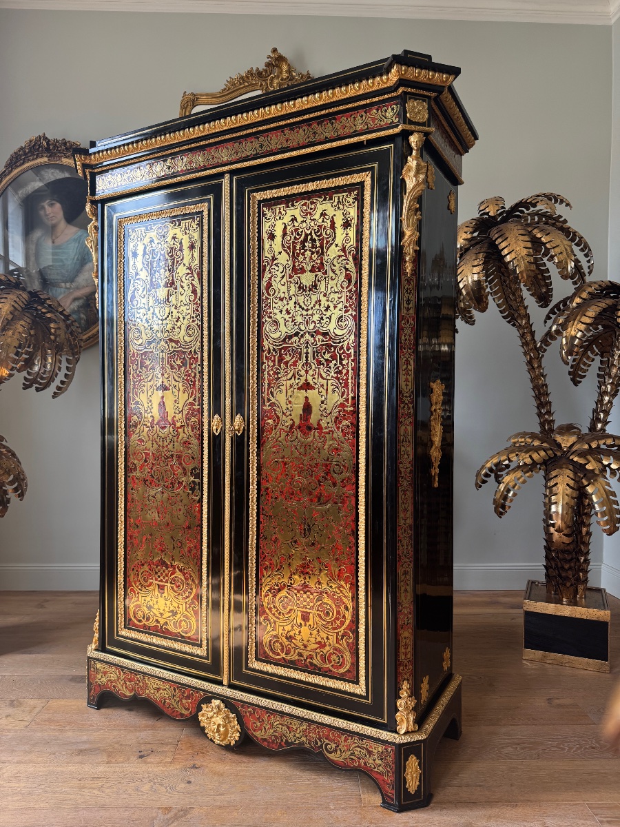 Napoleon III-era Boulle Marquetry Cabinet -photo-3