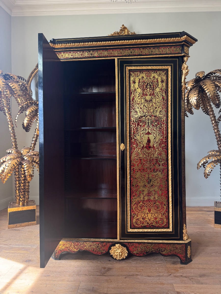 Napoleon III-era Boulle Marquetry Cabinet -photo-5
