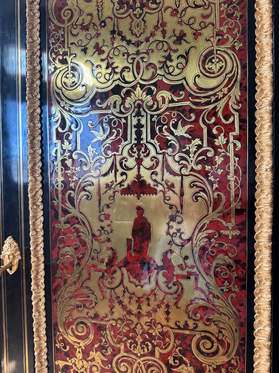 Napoleon III-era Boulle Marquetry Cabinet -photo-6