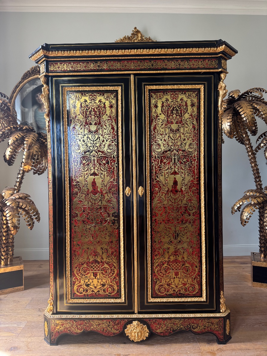 Napoleon III-era Boulle Marquetry Cabinet -photo-7