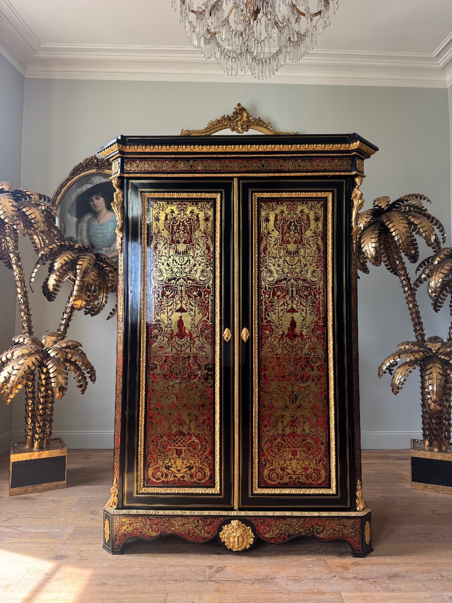 Napoleon III-era Boulle Marquetry Cabinet 