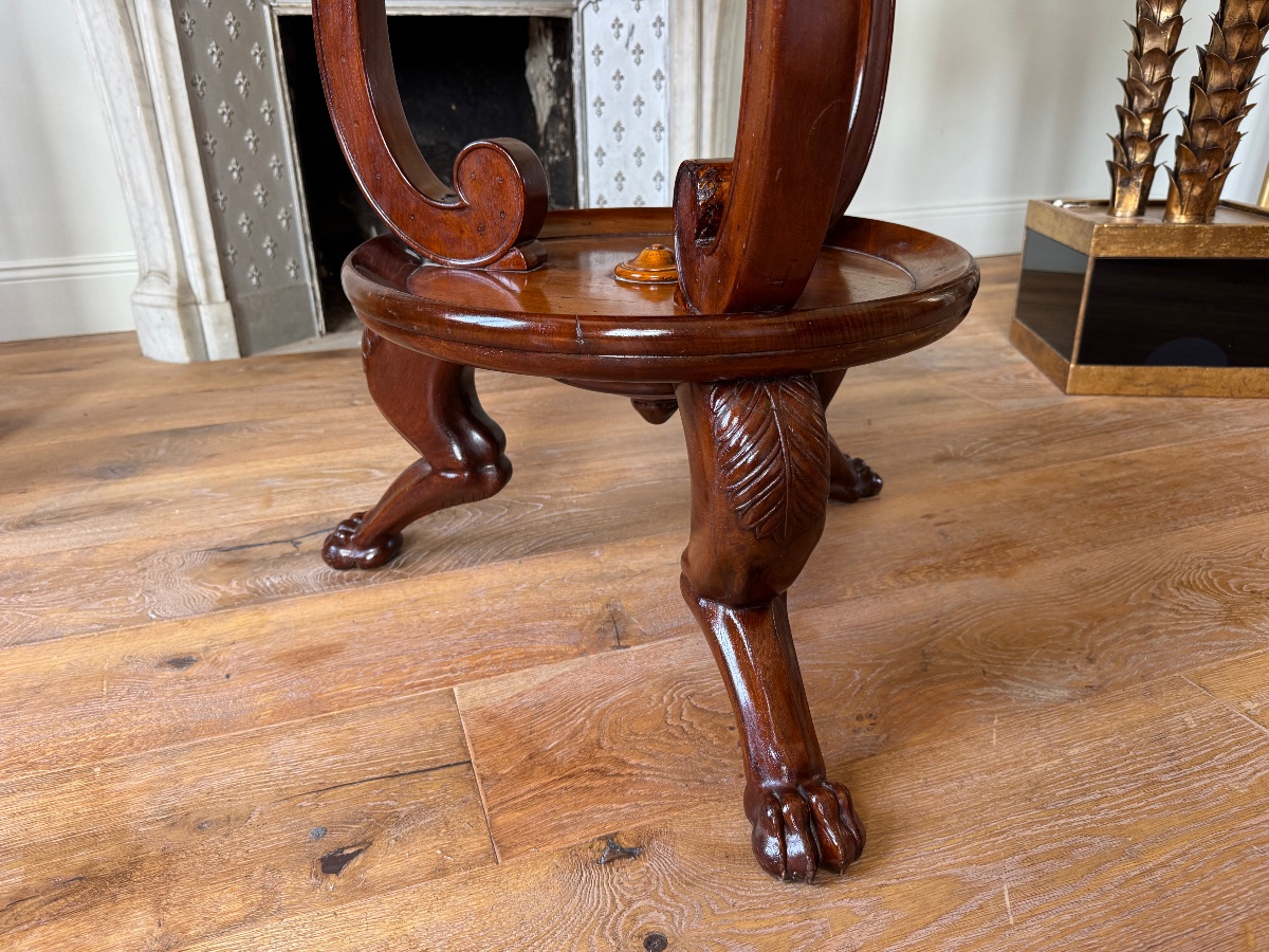 19th-century Empire-style Mahogany Planter -photo-5