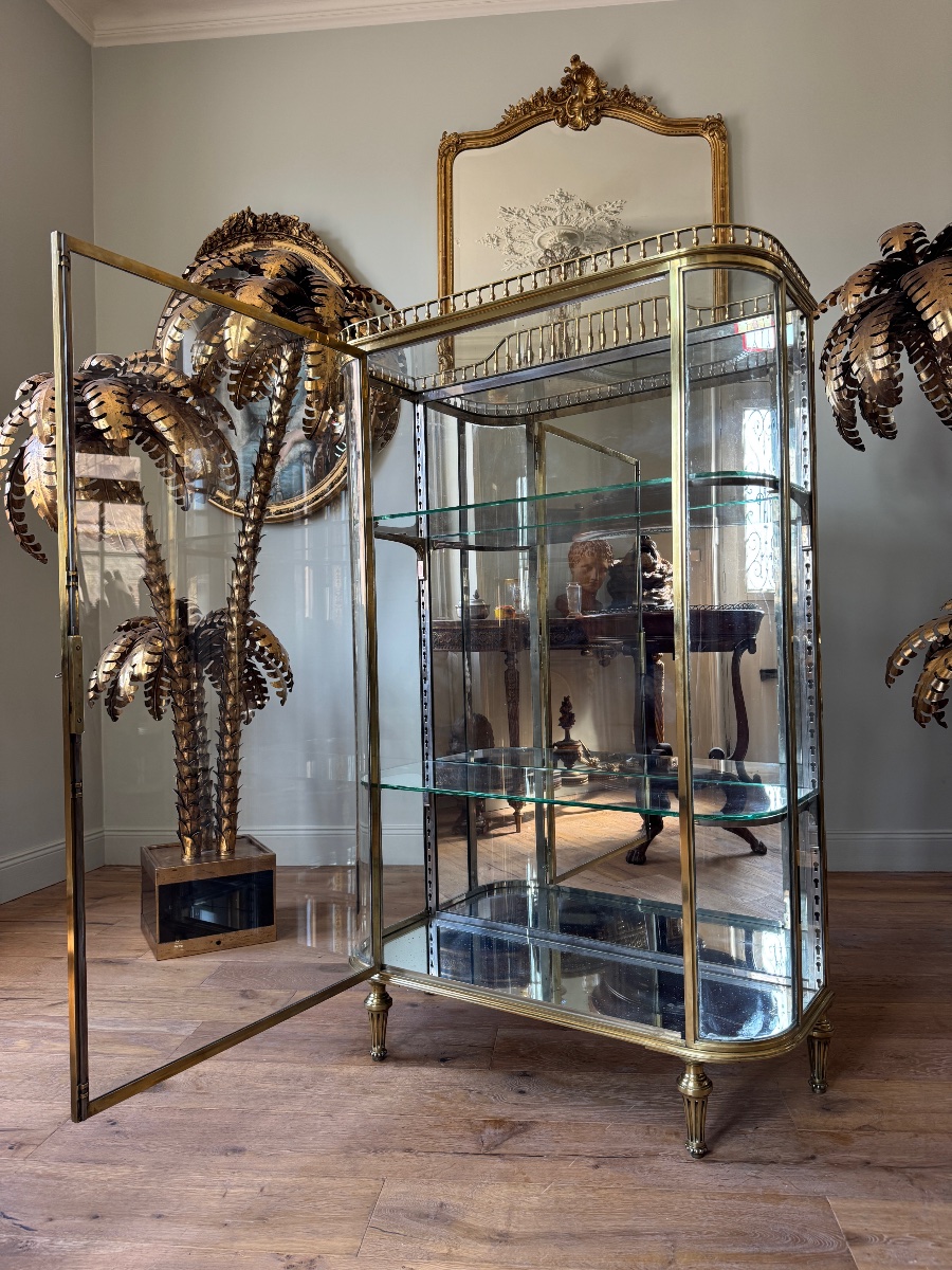 Vitrine d’exposition en bronze du XIX ème siècle -photo-4
