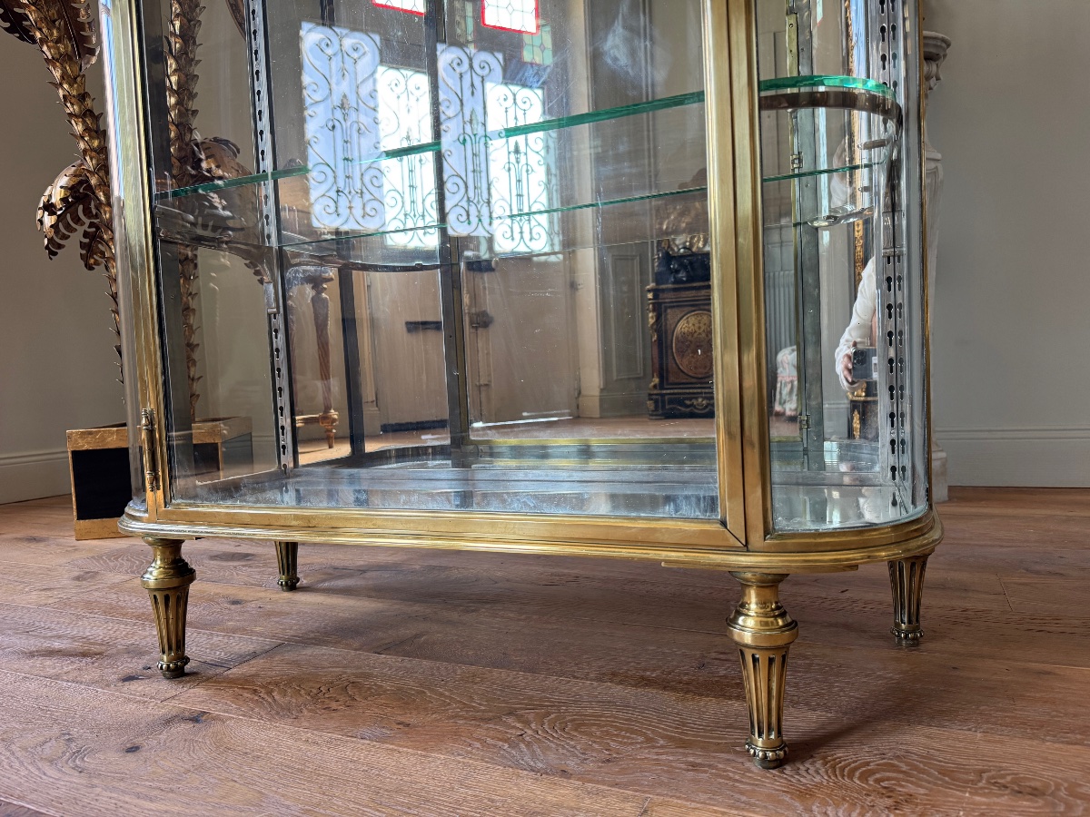 Vitrine d’exposition en bronze du XIX ème siècle -photo-2