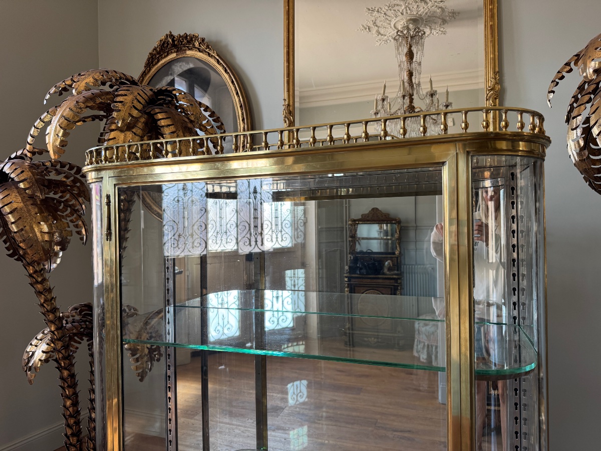 Vitrine d’exposition en bronze du XIX ème siècle -photo-7