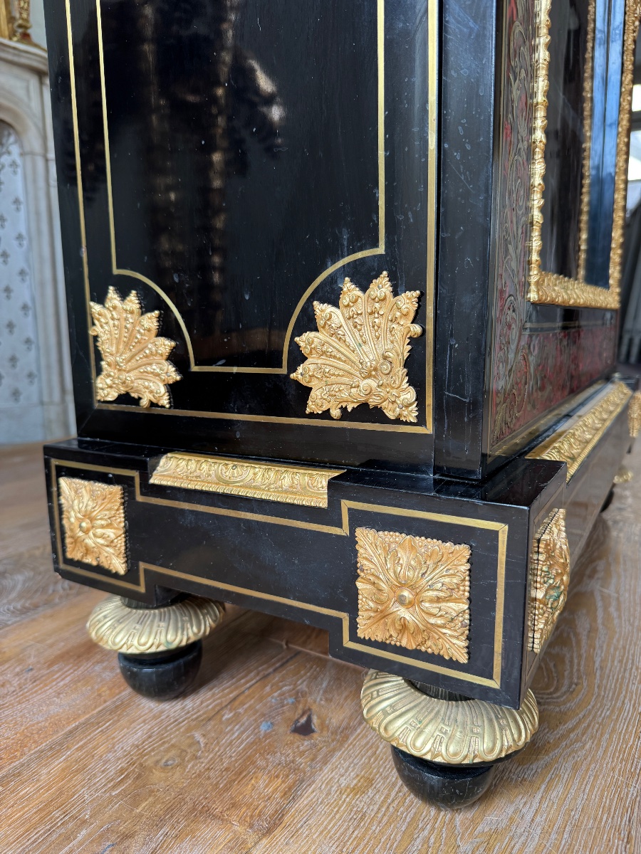 Argentier en marqueterie Boulle d’époque Napoléon III -photo-3