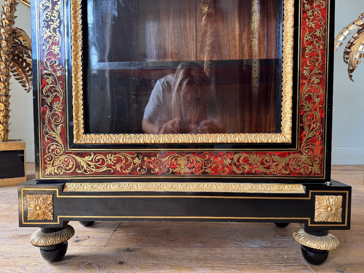 Argentier en marqueterie Boulle d’époque Napoléon III -photo-6