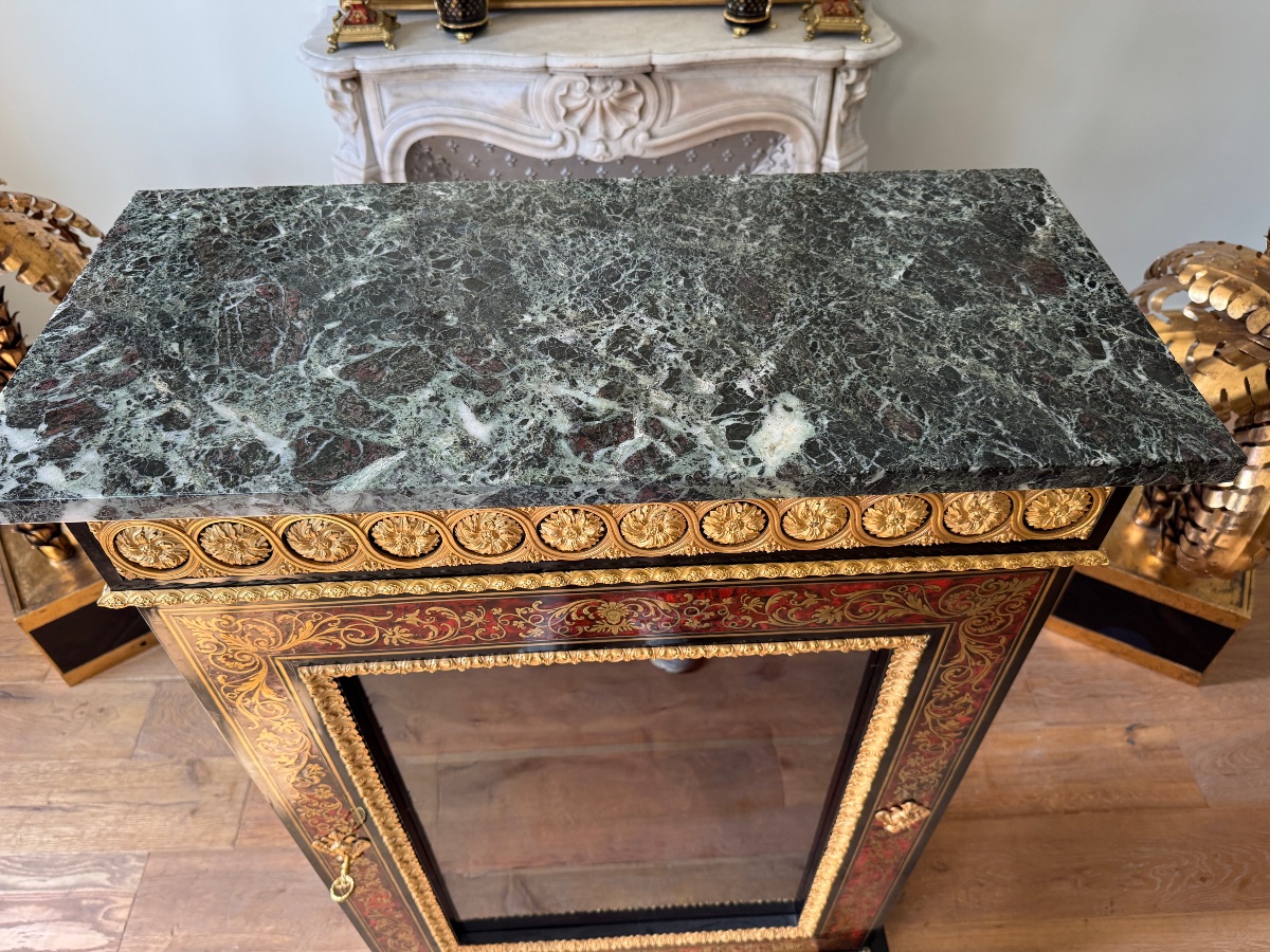 Argentier en marqueterie Boulle d’époque Napoléon III -photo-8