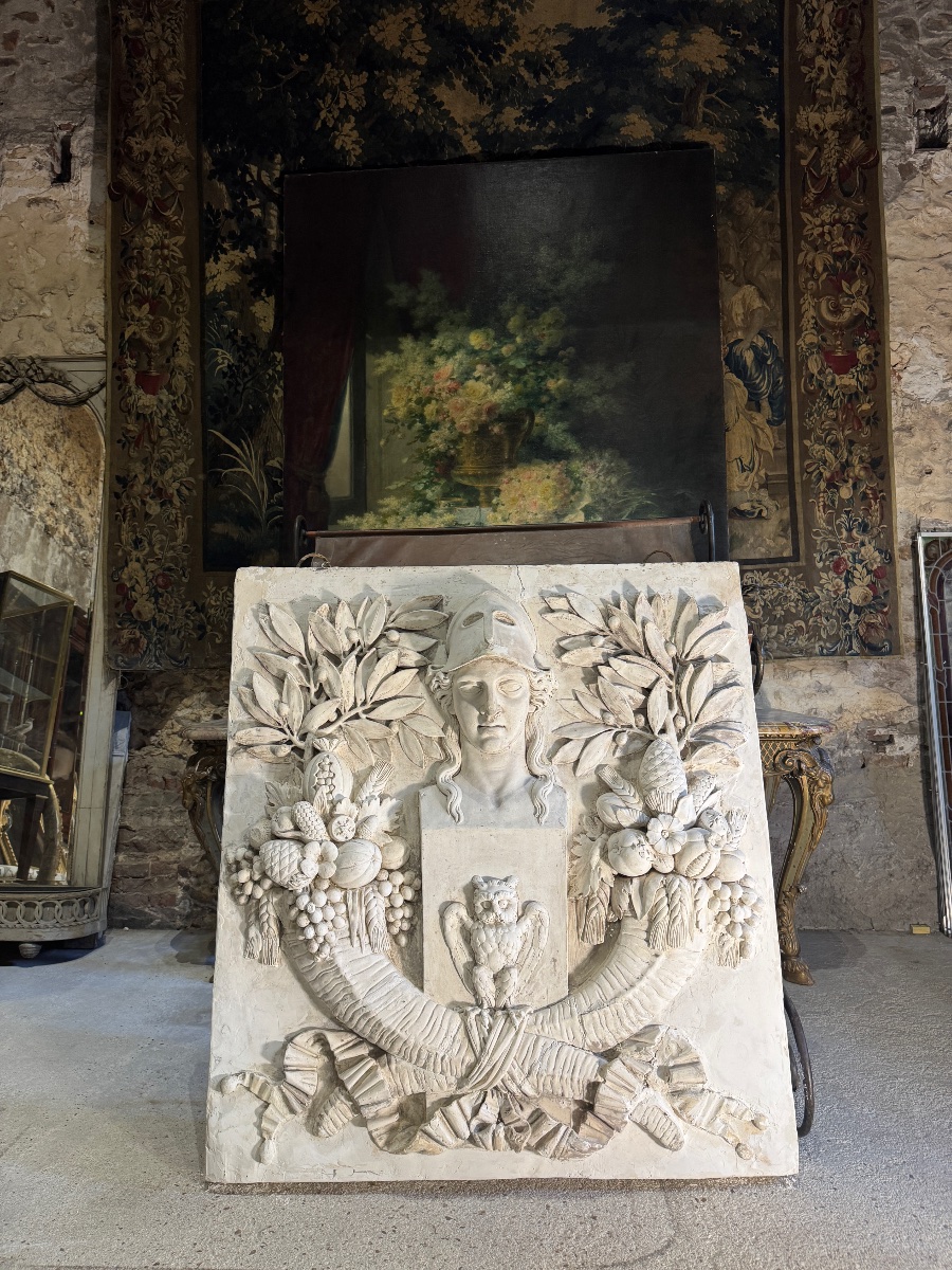 19th-century Bas-relief Depicting A Monumental Cornucopia -photo-3