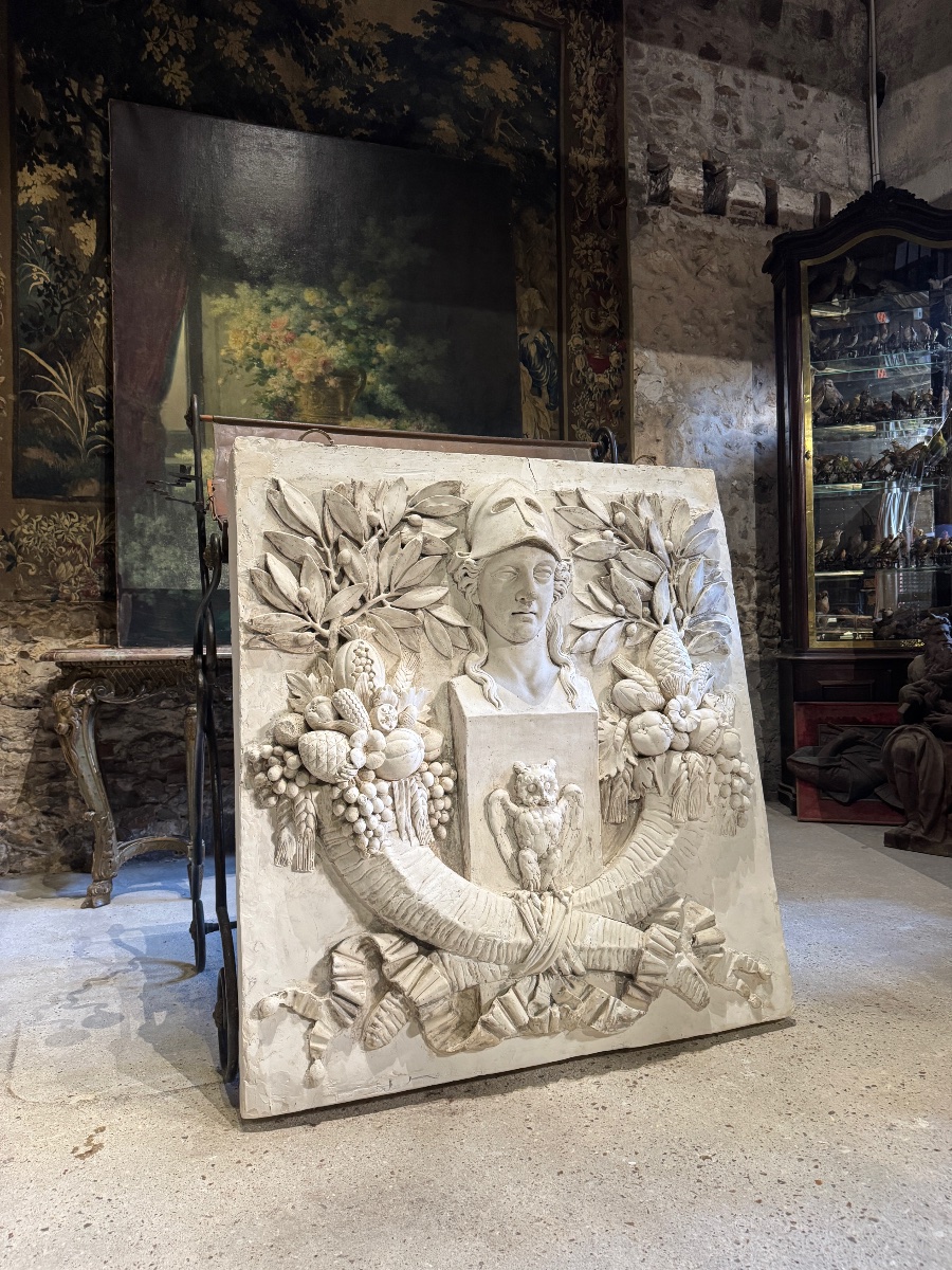 19th-century Bas-relief Depicting A Monumental Cornucopia -photo-5