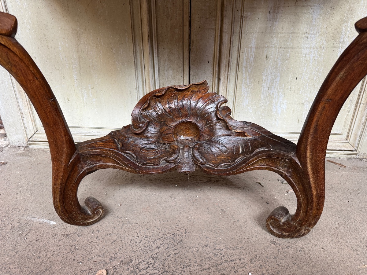 Louis XV-style Oak Console Table, 18th Century -photo-4