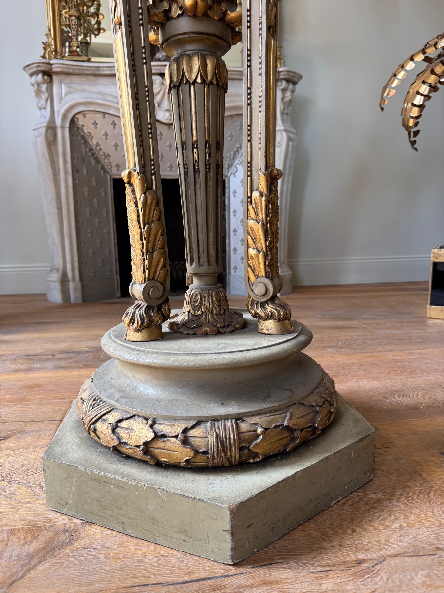 Colonne “aux boucs” de style Louis XVI d’époque Napoléon III-photo-1