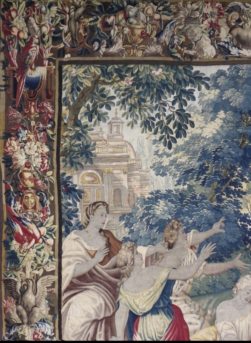 Tapisserie de Bruxelles du XVII ème siècle “Les amours des dieux, Apollon”  416 cm x 337 cm-photo-3