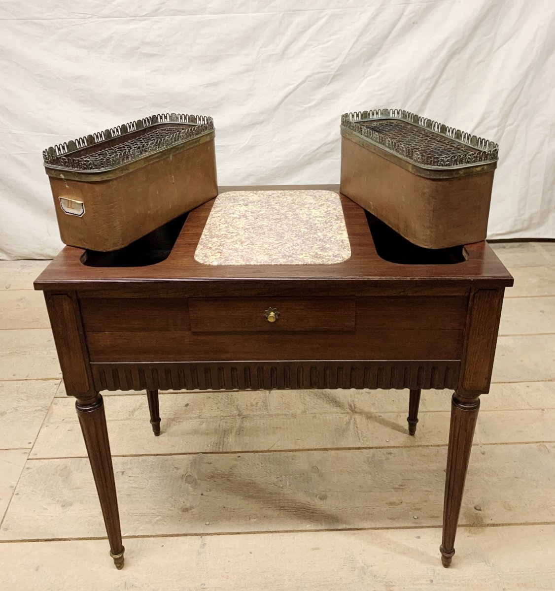 Louis XVI Period Planter Stamped By Georges Jacob Mahogany-photo-7