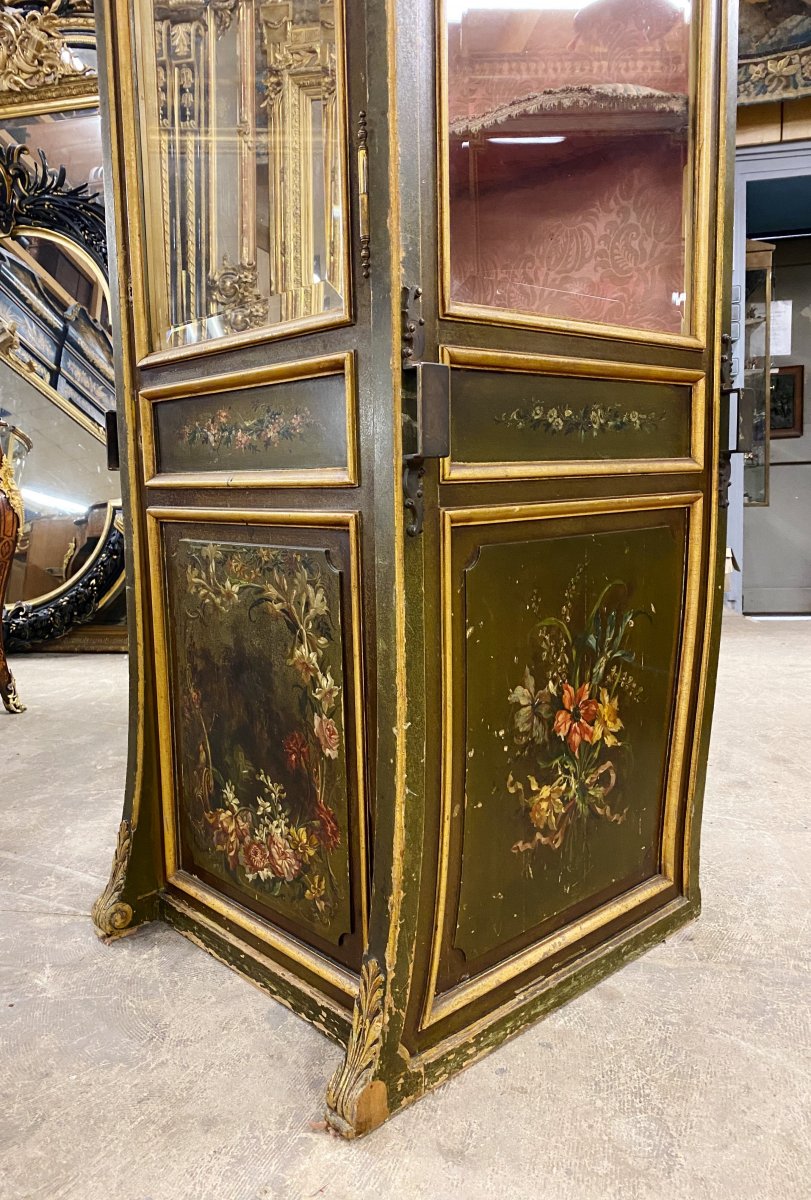 Chaise De Porteur En Vernis  Martin D’époque Napoléon III -photo-4