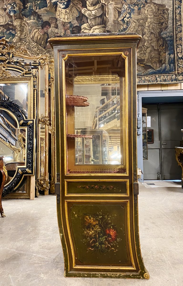 Chaise De Porteur En Vernis  Martin D’époque Napoléon III -photo-6