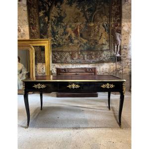 Bureau plat d’époque Louis XV estampillé de Pierre Bonnemain XVIII ème siècle 