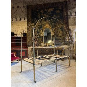 Folding Officer's Camp Bed, First Half Of The 19th Century 