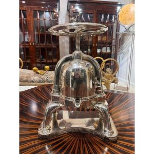 Silver-plated Metal Newspaper Holder From Maison Ercuis