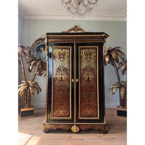 Napoleon III-era Boulle Marquetry Cabinet